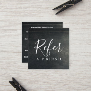 Simple Elegant Black and White Referral