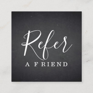 Simple Elegant Black and White Referral