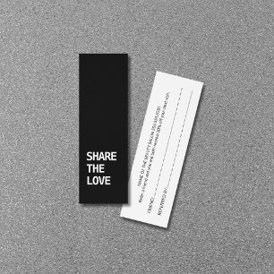 Simple Elegant Black and White Referral Card