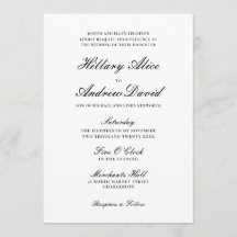 Simple Elegant Black and White Wedding