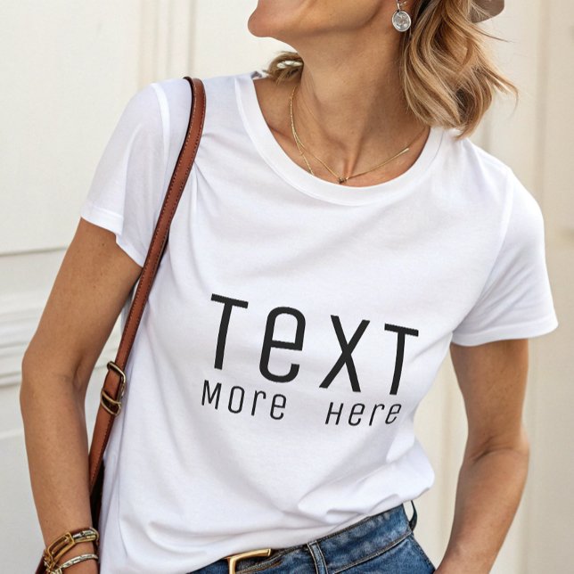 Simple Elegant Black Custom Your Text Here  Tri-Blend Shirt (Creator Uploaded)