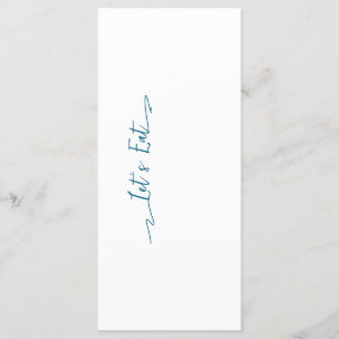 Simple Elegant Black Modern Wedding Menu Flat