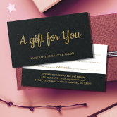 Cute whimsical kraft paper gift certificate