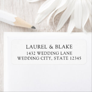 Simple Elegant Black White Wedding
