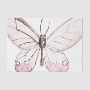 Simple & Elegant Blush Butterfly Tissue Paper