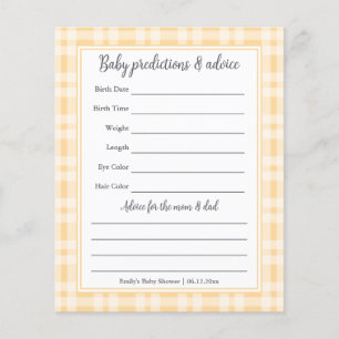 Simple Elegant Boy Baby Shower Guessing Game