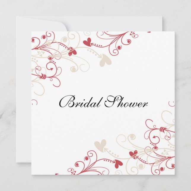 Simple Elegant Bridal Shower Invitation (Front)