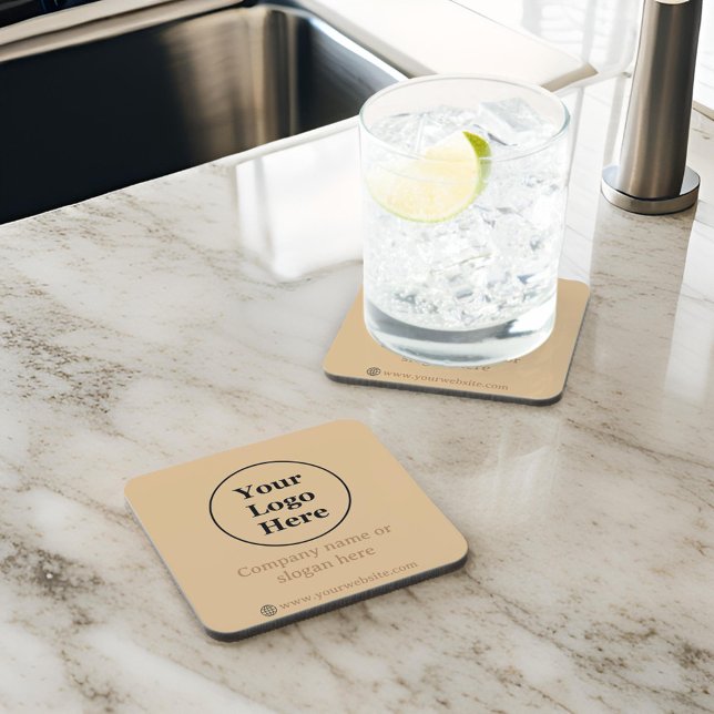 Simple elegant brown coaster (Creator Uploaded)