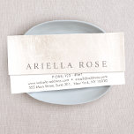 Simple Elegant Brushed White Marble Professional Mini Business Card<br><div class="desc">Chic,  sophisticated  business card design featuring scratched ivory white marble stone background. A versatile calling card for creative professionals and entrepreneurs. This versatile networking card is also great for beauty salons,  fashion boutiques,  wedding planners,  jewellery designers,  hair or any other image aware professionals.</div>