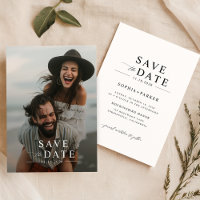Simple Elegant Budget Cheap Wedding Save the Date