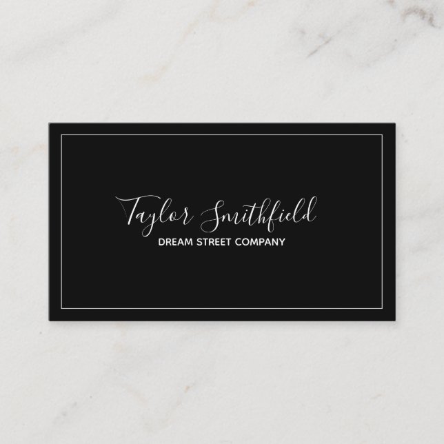 Simple Elegant Business Card (Front)