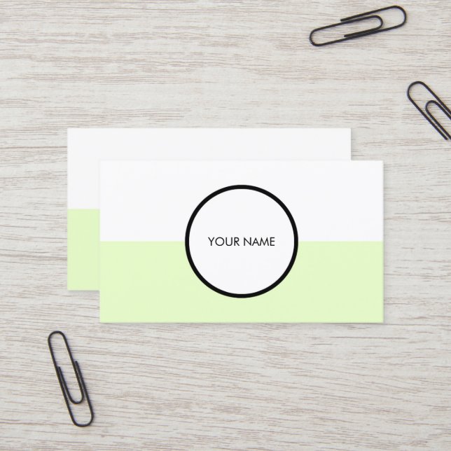 Simple elegant business card (Front/Back In Situ)