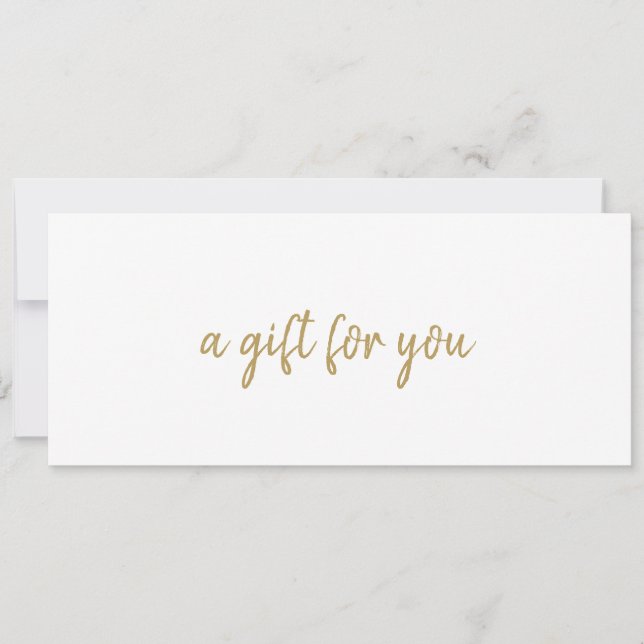 Simple Elegant Business Gold Gift Certificate (Front)