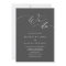 Simple Elegant Calligraphy We Do Charcoal Wedding