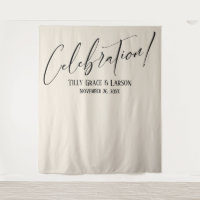 Simple Elegant Celebration! Cream Photo Backdrop