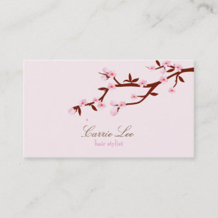 Simple Elegant Cherry Blossom Sakura Business Card