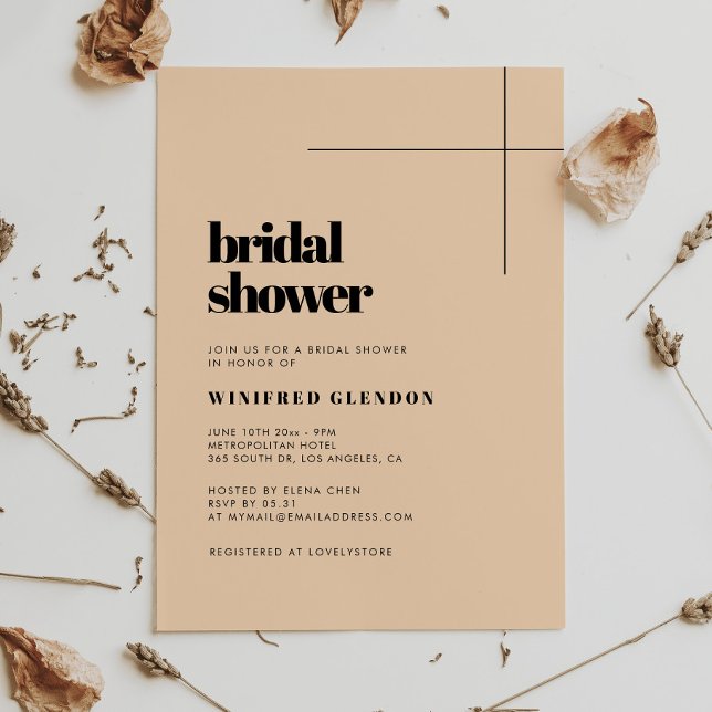 Simple elegant & chic bridal shower invitation (Creator Uploaded)