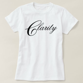 Simple elegant chic Clarity meditation script T-Shirt
