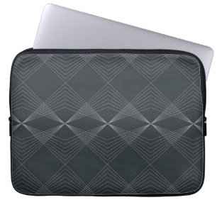 Simple, elegant, chic, luxurious line graphic art laptop sleeve