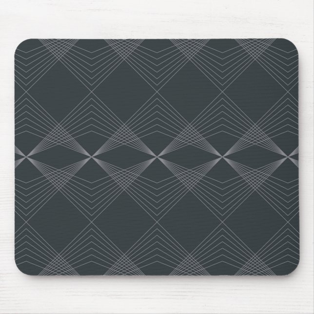 Simple, elegant, chic, luxurious line graphic art mouse pad (Front)