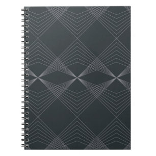 Simple, elegant, chic, luxurious line graphic art notebook