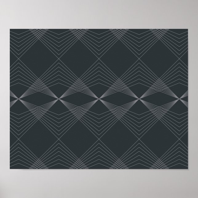 Simple, elegant, chic, luxurious line graphic art poster (Front)