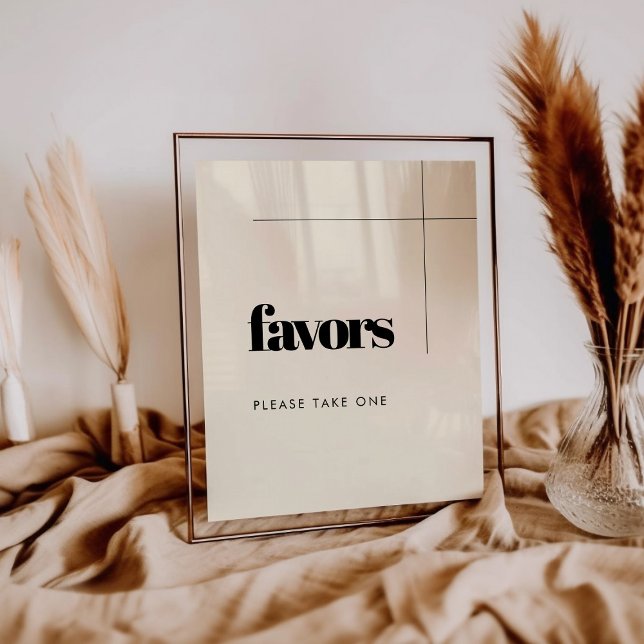 Simple elegant & chic wedding Favours sign (Creator Uploaded)