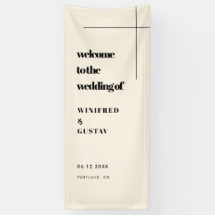 Simple Elegant & Chic Welcome to our Wedding Banner