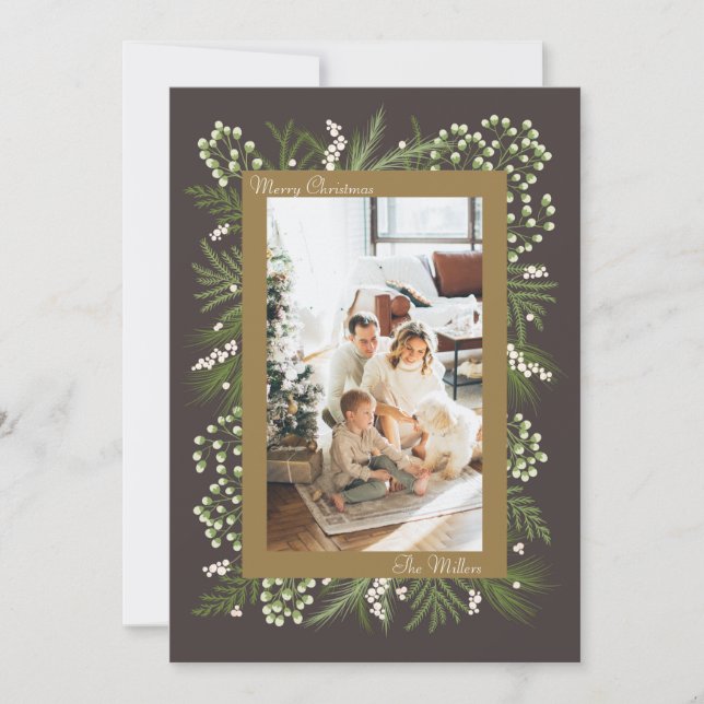 Simple elegant Christmas Card (Front)