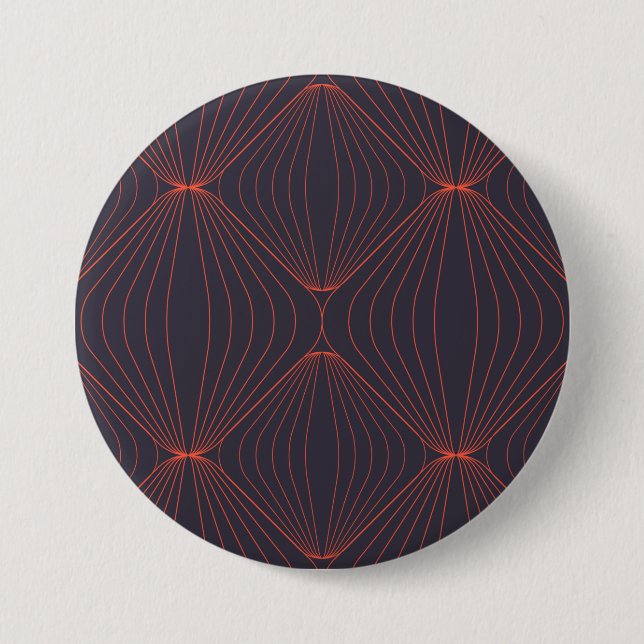 Simple, elegant Christmas inspired graphic pattern 7.5 Cm Round Badge (Front)