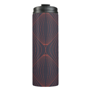 Simple, elegant Christmas inspired graphic pattern Thermal Tumbler