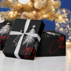 Simple Elegant Christmas Pine Tree | Black