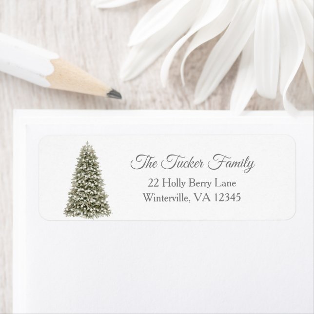 Simple Elegant Christmas Tree Party Invitation (Insitu)