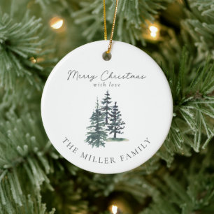 Simple Elegant Christmas tree   Pine tree  Ceramic Tree Decoration