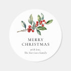 Simple Elegant Christmas Watercolor Botanical