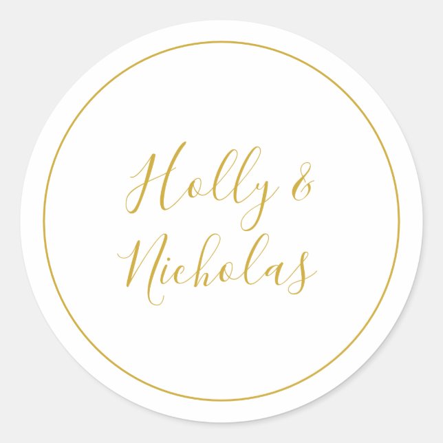 Simple Elegant Christmas | White envelope seals (Front)