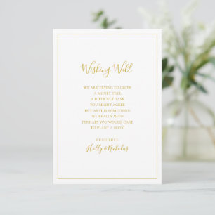 Simple Elegant Christmas   White Wishing Well Card