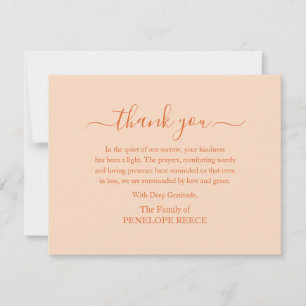 Simple Elegant Classic Memorial Bereavement Grief Card