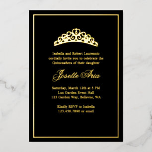 Simple Elegant Classic Quinceanera