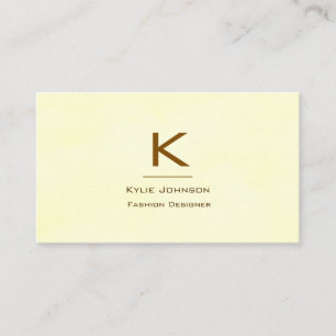 Simple Elegant Cloud Monogram Personalised Business Card