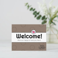 Simple Elegant Coffee Brown Business Welcome 
