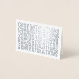 Simple Elegant Congratulation Foil Card