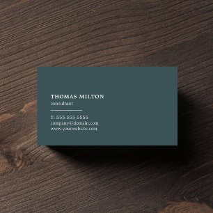 Simple Elegant Consultant Networking Business Card
