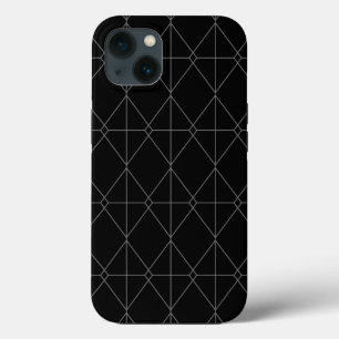 Simple, elegant, cool, trendy line graphic pattern iPhone 13 case