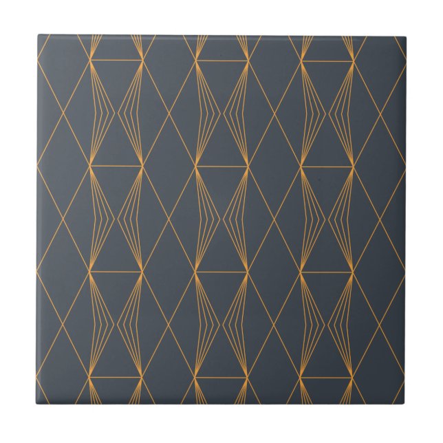 Simple, elegant, cool, trendy line graphic pattern tile (Front)
