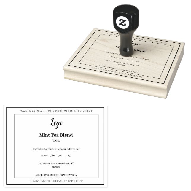 Simple elegant cottage law business  rubber stamp (Stamped)