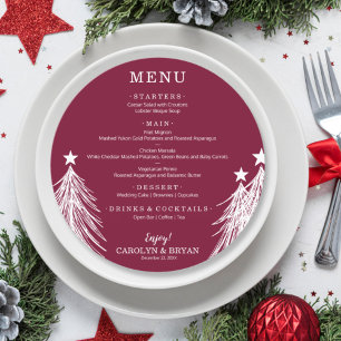 Simple Elegant Cranberry Menu