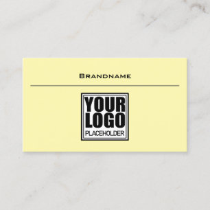 Simple Elegant Cream Coloured for Every Business Card