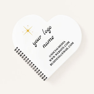 Simple elegant custom add your name glitter notebo notebook