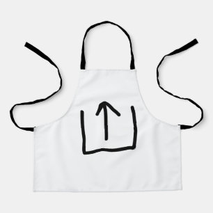 Simple elegant custom logo here company apron
